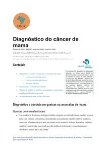 Diagnostico do câncer de mama - Sociedade Brasileira de Medicina