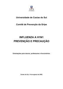 influenza a h1n1 prevenção e precaução