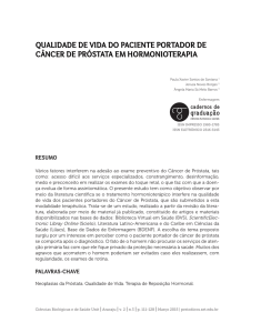 qualidade de vida do paciente portador de câncer de próstata em