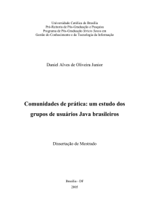 Comunidades de prática: um estudo dos grupos de usuários Java