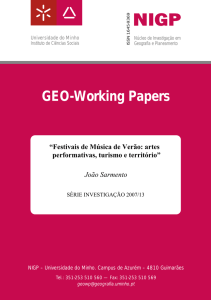 GEO-Working Papers - Universidade do Minho