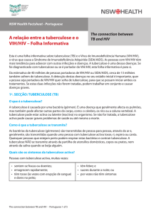 A relação entre a tuberculose e o VIH/HIV – Folha