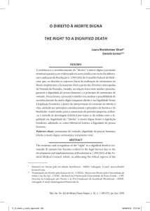 o direito à morte digna the right to a dignified death