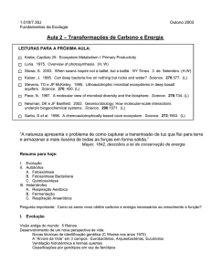 Transformacoes de carbono em energia