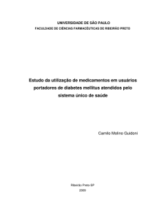 Estudo da utilização de medicamentos em usuários