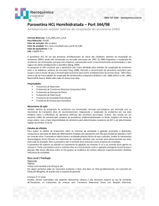 Paroxetina HCL Hemihidratada – Port 344/98