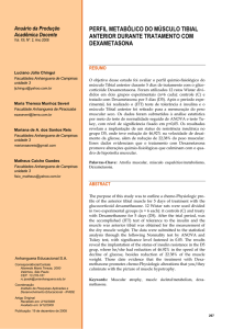 PERFIL METABÓLICO DO MÚSCULO TIBIAL ANTERIOR