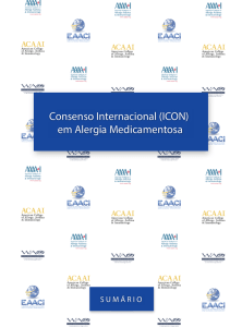 Consenso Internacional (ICON) em Alergia Medicamentosa