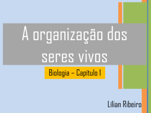 Biologia – Capítulo 1 Lílian Ribeiro