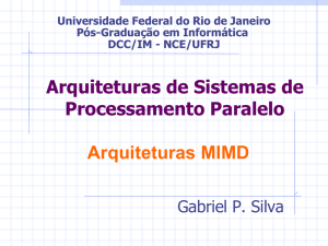 Arquitetura de Sistemas de Processamento Paralelo