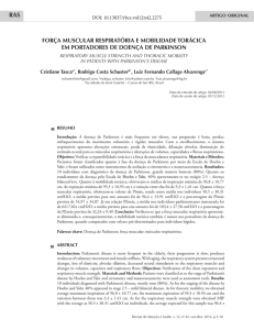 força muscular respiratória e mobilidade torácica em portadores de