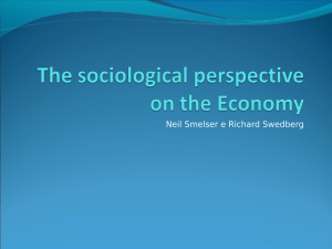 The sociological perspective on the Economy - (DEP)