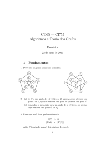 Algoritmos e Teoria dos Grafos: Exercícios