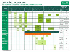 calendário vacinal 2016 - Unimed-Rio