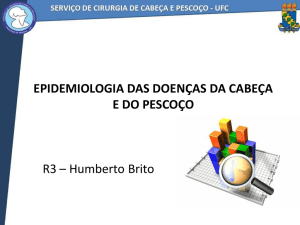 Epidemiologia em câncer de cabeça e pescoço