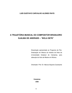 A TRAJETÓRIA MUSICAL DO COMPOSITOR BRASILEIRO