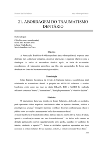 Capítulo 21 Abordagem do Traumatismo Dentário