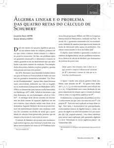 Álgebra linear e o problema das quatro retas do cálculo de Schubert