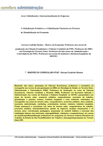 A Globalização Produtiva e a Globalização Financeira no