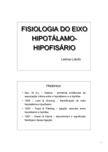 FISIOLOGIA DO EIXO HIPOTÁLAMO