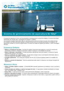 Sistema de gerenciamento de aquicultura In