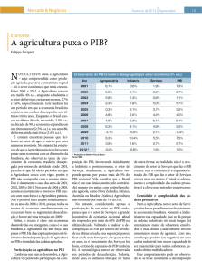 A agricultura puxa o PIB?