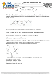 (PUC-RS) A “fluoxetina” É um antidepressivo derivado da propilamina