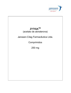 ZYTIGA (acetato de abiraterona) Janssen-Cilag