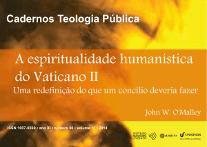 A espiritualidade humanística do Vaticano II