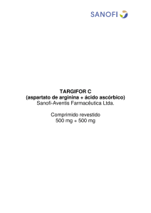 TARGIFOR C (aspartato de arginina + ácido ascórbico) Sanofi