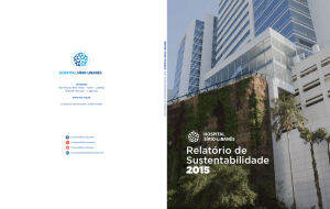 Relatório de Sustentabilidade 2015 - Hospital Sírio