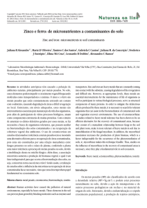 Zinco e ferro: de micronutrientes a contaminantes