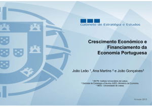 Crescimento Económico e Financiamento da Economia Portuguesa