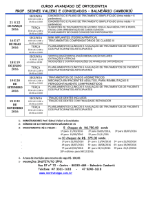 curso avançado de ortodontia prof. sidnei valieri e