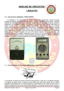 Automação Industrial Análise de circuitos - Aula I