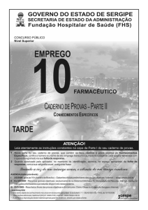 caderno de provas - EMPREGO 10