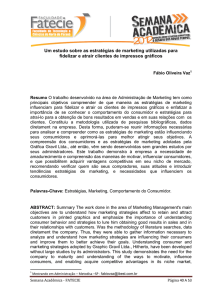 Um estudo sobre as estratégias de marketing utilizadas para