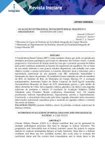 AVALIAÇÃO NUTRICIONAL DE PACIENTE RENAL DIALÍTICO E