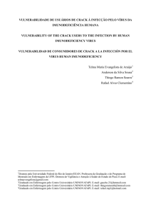 vulnerabilidade de usuários de crack à infecção pelo vírus