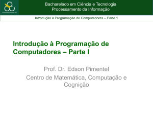 Introdução à Programação de Computadores