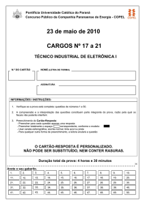 17 a 21 Técnico Industrial de Eletrônica I