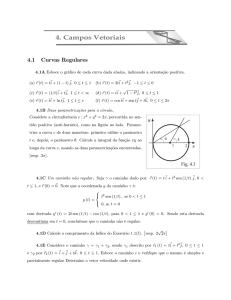 4.1 Curvas Regulares