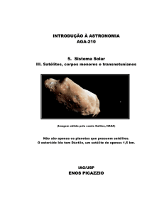 INTRODUÇÃO ASTRONOMIA AGA-210 5. Sistema Solar
