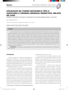 UTILIZAÇÃO DA TOXINA BOTULÍNIcA TIPO A