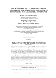 importância de bactérias promotoras de crescimento e de