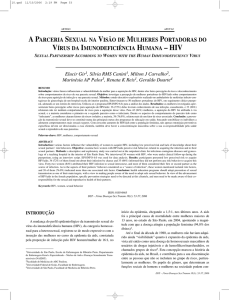 a parceria sexual na visão de mulheres portadoras do vírus