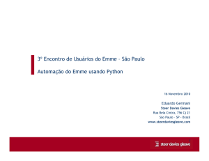 São Paulo Automação do Emme usando Python