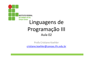 Aula 02 - Linguagem de Programacao III - Eventos - Java