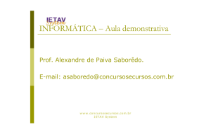 INFORMÁTICA – Aula demonstrativa