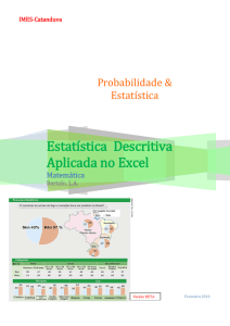 Estatística Descritiva Aplicada no Excel